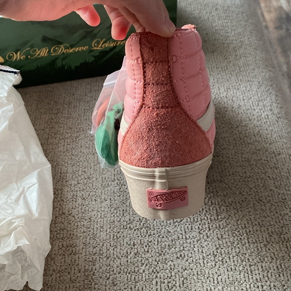 NWT - VANS X JOE FRESHGOODS SK8-HI REISSUE PLATFORM VLT LX CORAL PINK SIZE 8 - Picture 13 of 17